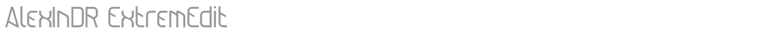 Alex In DR font preview